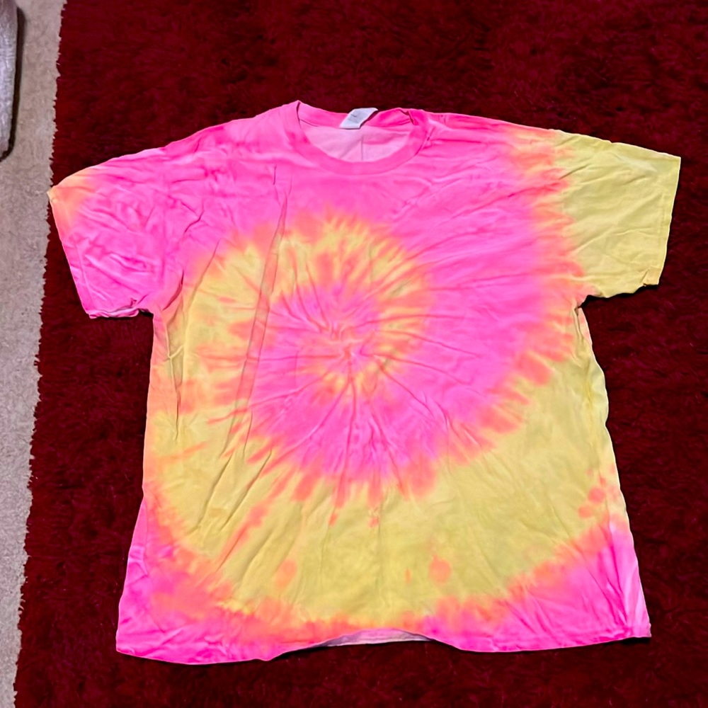 Cute used Tie Dyed Tee shirt very comfortable for sleep or lounging